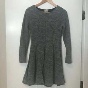 Grey striped Anthropologie dress